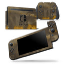 Dark Gray and Gold Cavern V3 - Skin Wrap Decal for Nintendo Switch Lite Console & Dock - 3DS XL - 2DS - Pro - DSi - Wii - Joy-Con Gaming Controller