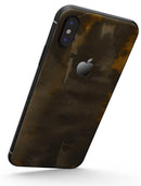 Dark Gray and Gold Cavern V3 - iPhone X Skin-Kit