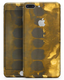 Dark Gray and Gold Cavern - Skin-kit for the iPhone 8 or 8 Plus