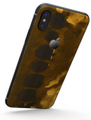 Dark Gray and Gold Cavern - iPhone X Skin-Kit