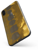 Dark Gray and Gold Cavern - iPhone X Skin-Kit