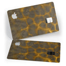 Dark Gray and Golden Honeycomb - Premium Protective Decal Skin-Kit for the Apple Credit Card