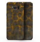 Dark Gray and Golden Honeycomb - Samsung Galaxy S8 Full-Body Skin Kit