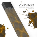 Dark Gray and Golden Honeycomb - Premium Decal Protective Skin-Wrap Sticker compatible with the Juul Labs vaping device