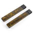 Dark Gray and Golden Honeycomb - Premium Decal Protective Skin-Wrap Sticker compatible with the Juul Labs vaping device