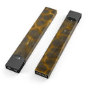 Dark Gray and Golden Honeycomb - Premium Decal Protective Skin-Wrap Sticker compatible with the Juul Labs vaping device