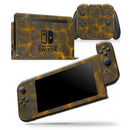 Dark Gray and Golden Honeycomb - Skin Wrap Decal for Nintendo Switch Lite Console & Dock - 3DS XL - 2DS - Pro - DSi - Wii - Joy-Con Gaming Controller
