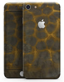 Dark Gray and Golden Honeycomb - Skin-kit for the iPhone 8 or 8 Plus