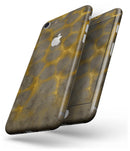 Dark Gray and Golden Honeycomb - Skin-kit for the iPhone 8 or 8 Plus