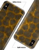 Dark Gray and Golden Honeycomb - iPhone X Clipit Case