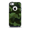 Dark Green Camouflage Textile Skin for the iPhone 5c OtterBox Commuter Case