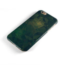 Dark Green Geometric V12 iPhone 6/6s or 6/6s Plus 2-Piece Hybrid INK-Fuzed Case