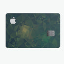 Dark Green Geometric V12 - Premium Protective Decal Skin-Kit for the Apple Credit Card