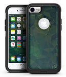 Dark Green Geometric V12 - iPhone 7 or 7 Plus Commuter Case Skin Kit