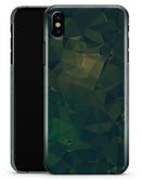 Dark Green Geometric V12 - iPhone X Clipit Case