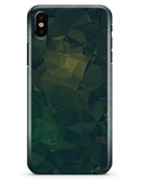Dark Green Geometric V12 - iPhone X Clipit Case