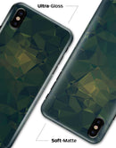 Dark Green Geometric V12 - iPhone X Clipit Case