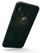 Dark Green Geometric V12 - iPhone X Skin-Kit