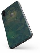 Dark Green Geometric V12 - iPhone X Skin-Kit
