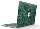 Dark Green Watercolor Quatrefoil - MacBook Air Skin Kit