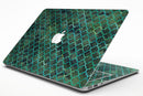 Dark Green Watercolor Quatrefoil - MacBook Air Skin Kit