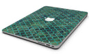 Dark Green Watercolor Quatrefoil - MacBook Air Skin Kit