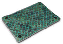 Dark Green Watercolor Quatrefoil - MacBook Air Skin Kit