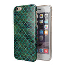 Dark Green Watercolor Quatrefoil iPhone 6/6s or 6/6s Plus 2-Piece Hybrid INK-Fuzed Case