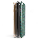 Dark Green Watercolor Quatrefoil iPhone 6/6s or 6/6s Plus 2-Piece Hybrid INK-Fuzed Case