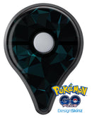 Dark Green and Black Geometric Triangles Pokémon GO Plus Vinyl Protective Decal Skin Kit