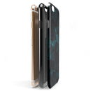Dark Green and Black Geometric Triangles iPhone 6/6s or 6/6s Plus 2-Piece Hybrid INK-Fuzed Case