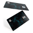Dark Green and Black Geometric Triangles - Premium Protective Decal Skin-Kit for the Apple Credit Card