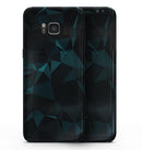 Dark Green and Black Geometric Triangles - Samsung Galaxy S8 Full-Body Skin Kit