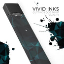Dark Green and Black Geometric Triangles - Premium Decal Protective Skin-Wrap Sticker compatible with the Juul Labs vaping device