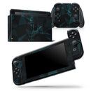 Dark Green and Black Geometric Triangles - Skin Wrap Decal for Nintendo Switch Lite Console & Dock - 3DS XL - 2DS - Pro - DSi - Wii - Joy-Con Gaming Controller