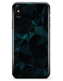 Dark Green and Black Geometric Triangles - iPhone X Clipit Case