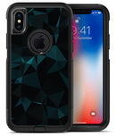 Dark Green and Black Geometric Triangles - iPhone X OtterBox Case & Skin Kits
