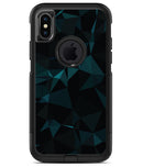 Dark Green and Black Geometric Triangles - iPhone X OtterBox Case & Skin Kits