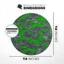 Dark Green and Gray Digital Camouflage// WaterProof Rubber Foam Backed Anti-Slip Mouse Pad for Home Work Office or Gaming Computer Desk