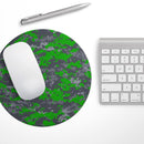 Dark Green and Gray Digital Camouflage// WaterProof Rubber Foam Backed Anti-Slip Mouse Pad for Home Work Office or Gaming Computer Desk