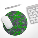 Dark Green and Gray Digital Camouflage// WaterProof Rubber Foam Backed Anti-Slip Mouse Pad for Home Work Office or Gaming Computer Desk