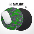 Dark Green and Gray Digital Camouflage// WaterProof Rubber Foam Backed Anti-Slip Mouse Pad for Home Work Office or Gaming Computer Desk