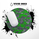 Dark Green and Gray Digital Camouflage// WaterProof Rubber Foam Backed Anti-Slip Mouse Pad for Home Work Office or Gaming Computer Desk