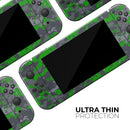 Dark Green and Gray Digital Camouflage // Skin Decal Wrap Kit for Nintendo Switch Console & Dock, Joy-Cons, Pro Controller, Lite, 3DS XL, 2DS XL, DSi, or Wii - Vinyl Skin Wrap for Nintendo Switch 2, OLED, Lite, Pro Controller, Wii & Classic Handhelds