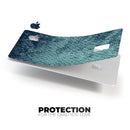 Dark Grungy Teal Micro Snowflake Pattern - Premium Protective Decal Skin-Kit for the Apple Credit Card