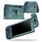 Dark Grungy Teal Micro Snowflake Pattern - Skin Wrap Decal for Nintendo Switch Lite Console & Dock - 3DS XL - 2DS - Pro - DSi - Wii - Joy-Con Gaming Controller