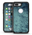 Dark Grungy Teal Micro Snowflake Pattern - iPhone 7 Plus/8 Plus OtterBox Case & Skin Kits