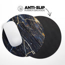 Dark Natural Marble Surface// WaterProof Rubber Foam Backed Anti-Slip Mouse Pad for Home Work Office or Gaming Computer Desk