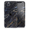 Dark Natural Marble Surface // Skin-Kit compatible with the Apple iPhone 14, 13, 12, 12 Pro Max, 12 Mini, 11 Pro, SE, X/XS + (All iPhones Available)