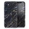 Dark Natural Marble Surface // Skin-Kit compatible with the Apple iPhone 14, 13, 12, 12 Pro Max, 12 Mini, 11 Pro, SE, X/XS + (All iPhones Available)